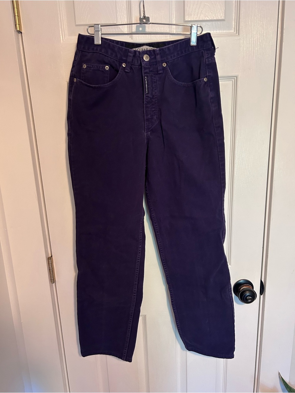 Z. Cavaricci Women's Straight Jeans in Deep Purple